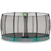 Exit - Cama elástica de suelo Allure Classic 427 cm verde