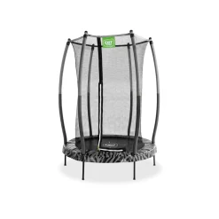 Exit - Cama elástica Junior Tiggy negro/gris con red de seguridad