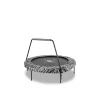 Exit - Cama elástica Junior Tiggy negro/gris con barra de apoyo