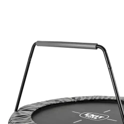 Exit - Cama elástica Junior Tiggy negro/gris con barra de apoyo