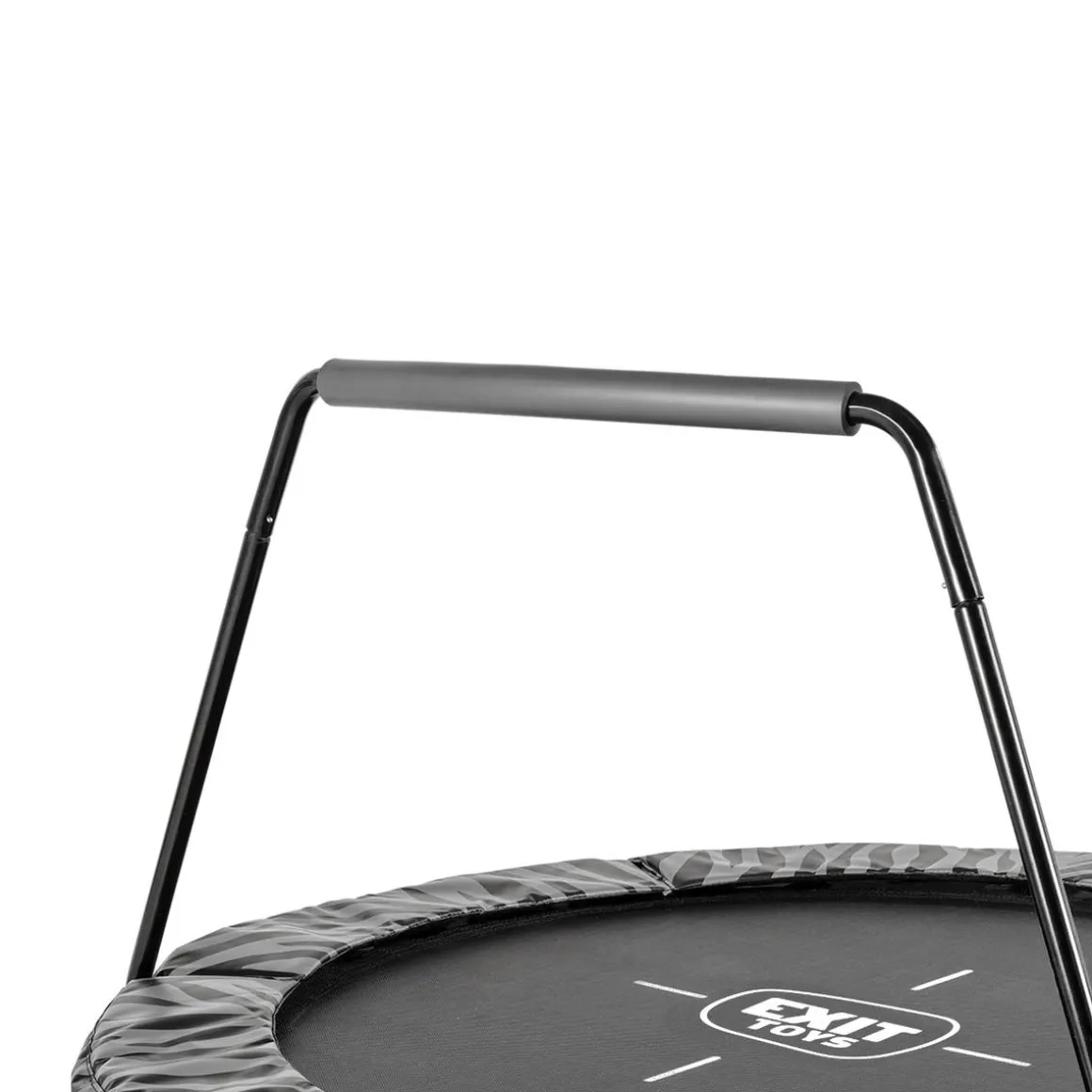 Exit - Cama elástica Junior Tiggy negro/gris con barra de apoyo