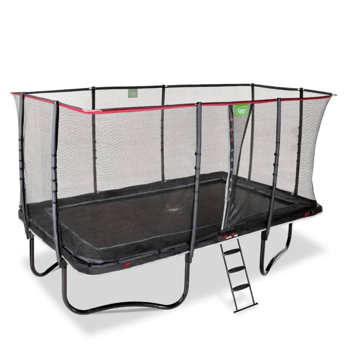Exit - Cama elástica PeakPro 275 x 458 cm negro