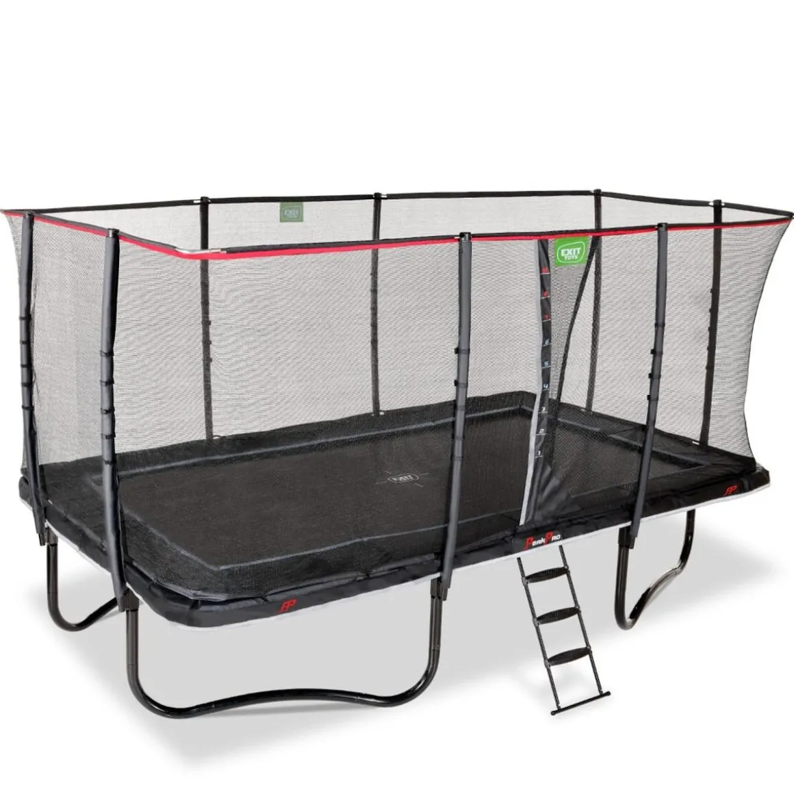 Exit - Cama elástica PeakPro 305 x 518 cm negro