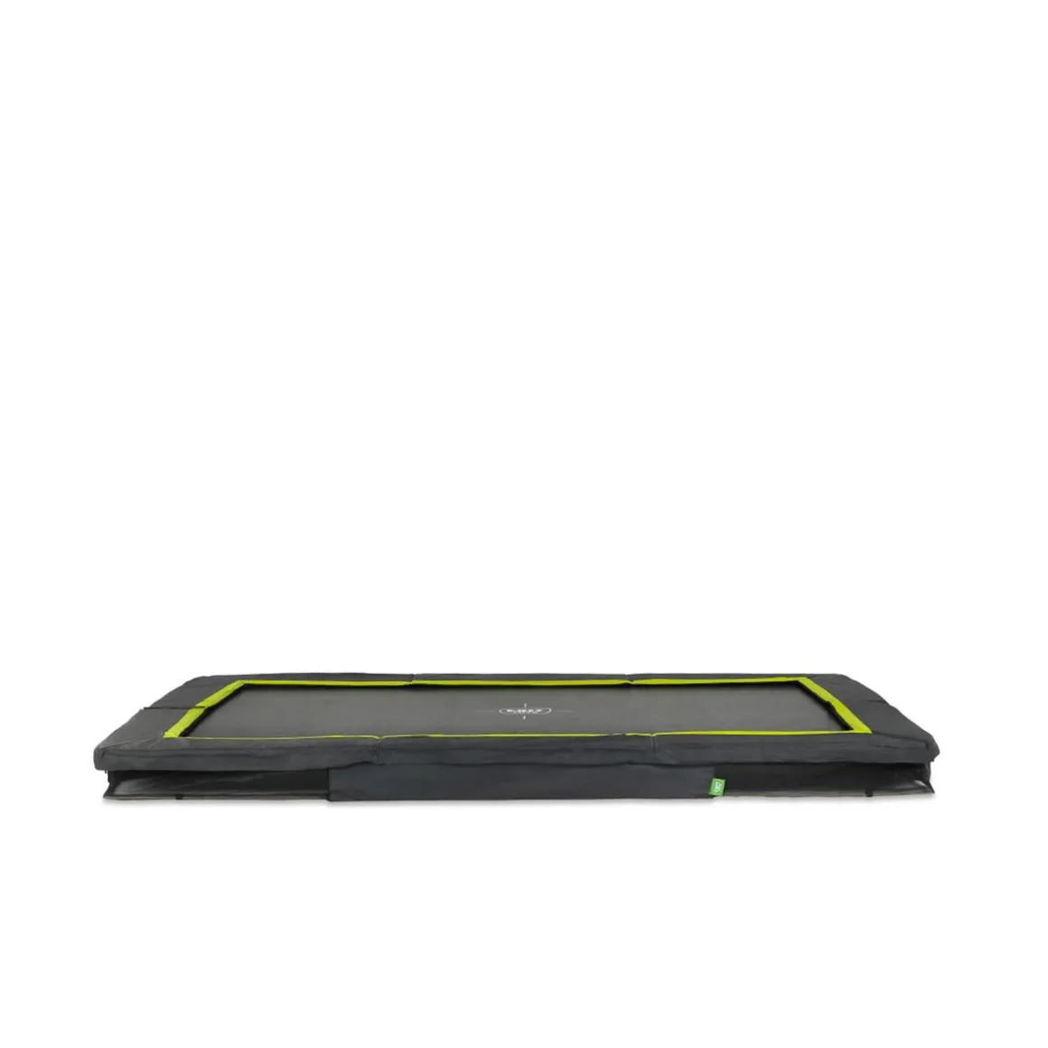 EXIT - Cama elástica rectangular con acolchado negro 214 cm