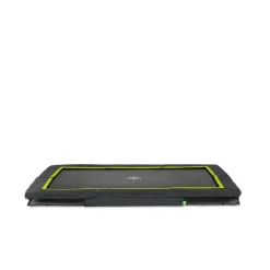 EXIT - Cama elástica rectangular con acolchado negro 214 cm