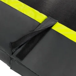 EXIT - Cama elástica rectangular con acolchado negro 214 cm