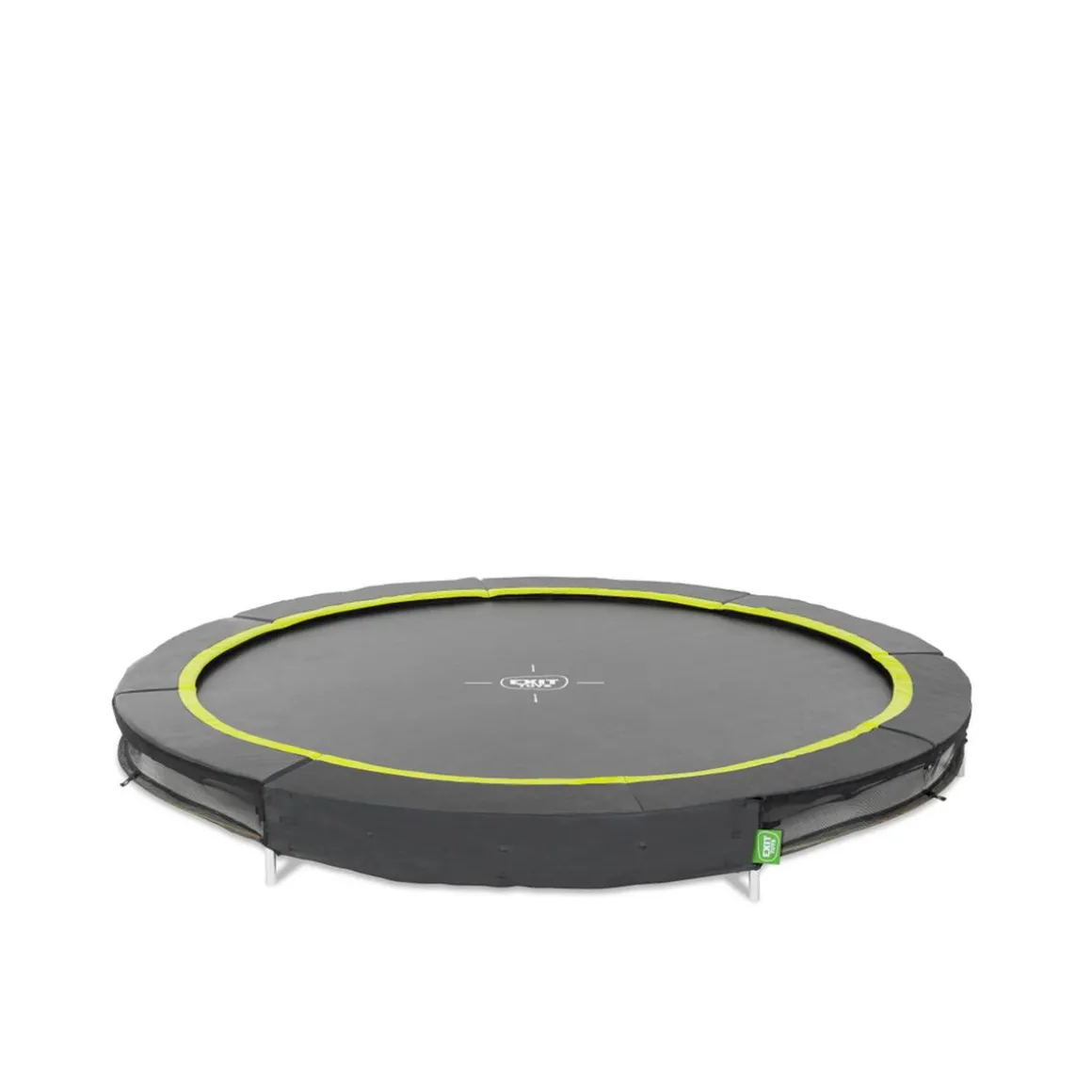 Exit - Cama elástica redonda con acolchado negro 305 cm