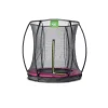 Exit - Cama elástica Silhouette redonda de suelo rosa 183 cm