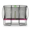 Exit - Cama elástica Silhouette rectangular rosa 214 cm