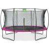 Exit - Cama elástica Silhouette redonda rosa 427 cm
