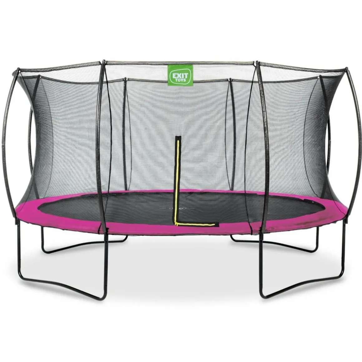 Exit - Cama elástica Silhouette redonda rosa 427 cm