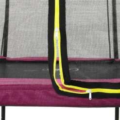 Exit - Cama elástica Silhouette redonda rosa 427 cm