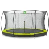 Exit - Cama elástica Silhouette redonda de suelo verde 427 cm