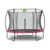 Exit - Cama elástica Silhouette redonda rosa 244 cm