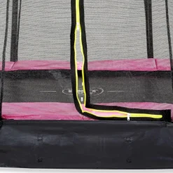 Exit - Cama elástica Silhouette redonda rosa de suelo 305 cm
