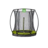 Exit - Cama elástica Silhouette redonda de suelo verde 183 cm