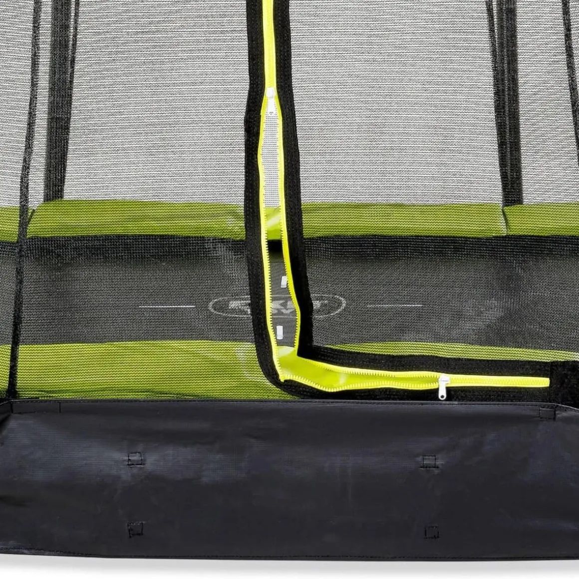 Exit - Cama elástica Silhouette redonda de suelo verde 183 cm
