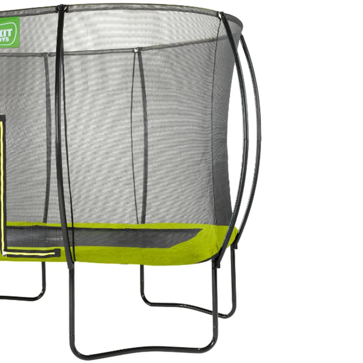 Exit - Cama elástica Silhouette rectangular verde 214 cm