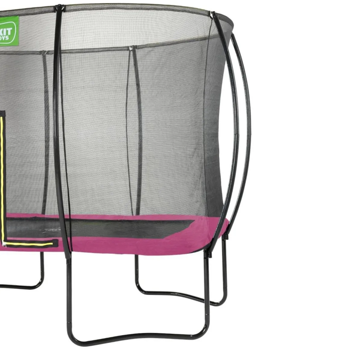 Exit - Cama elástica Silhouette rectangular rosa 244 cm
