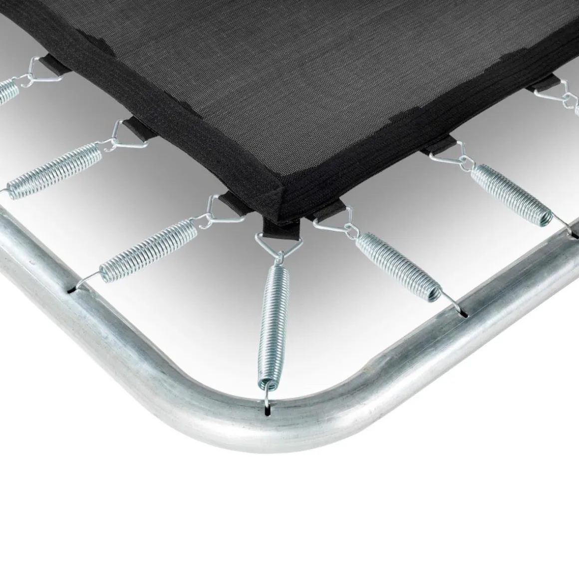 Exit - Cama elástica Silhouette rectangular rosa 244 cm