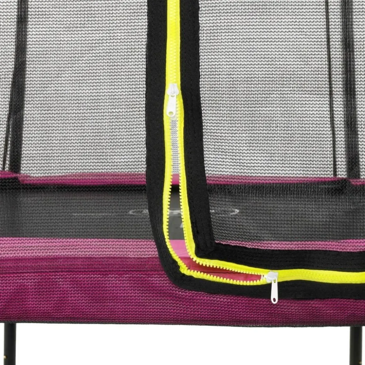Exit - Cama elástica Silhouette rectangular rosa 244 cm