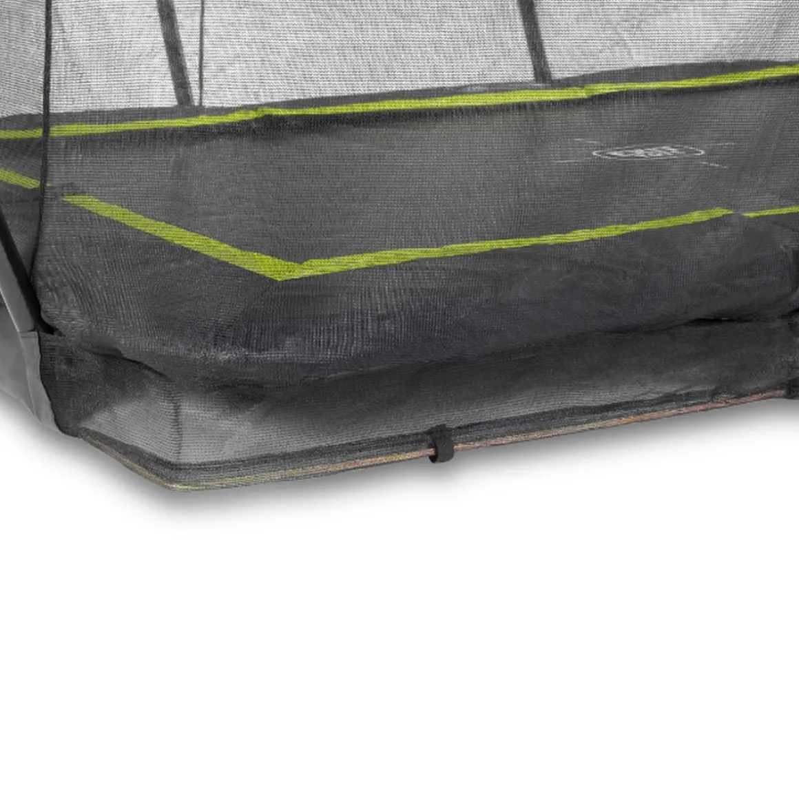 Exit - Cama elástica Silhouette rectangular de suelo 244 cm