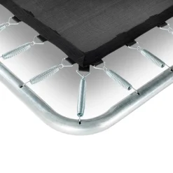 Exit - Cama elástica Silhouette rectangular de suelo rosa 153 cm