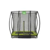 Exit - Cama elástica Silhouette rectangular de suelo verde 153 cm