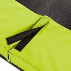 Exit - Cama elástica Silhouette rectangular de suelo verde 153 cm