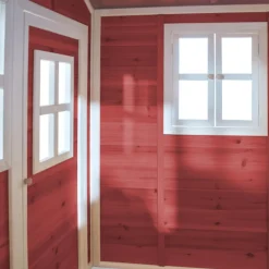 EXIT - Casita Loft de madera roja
