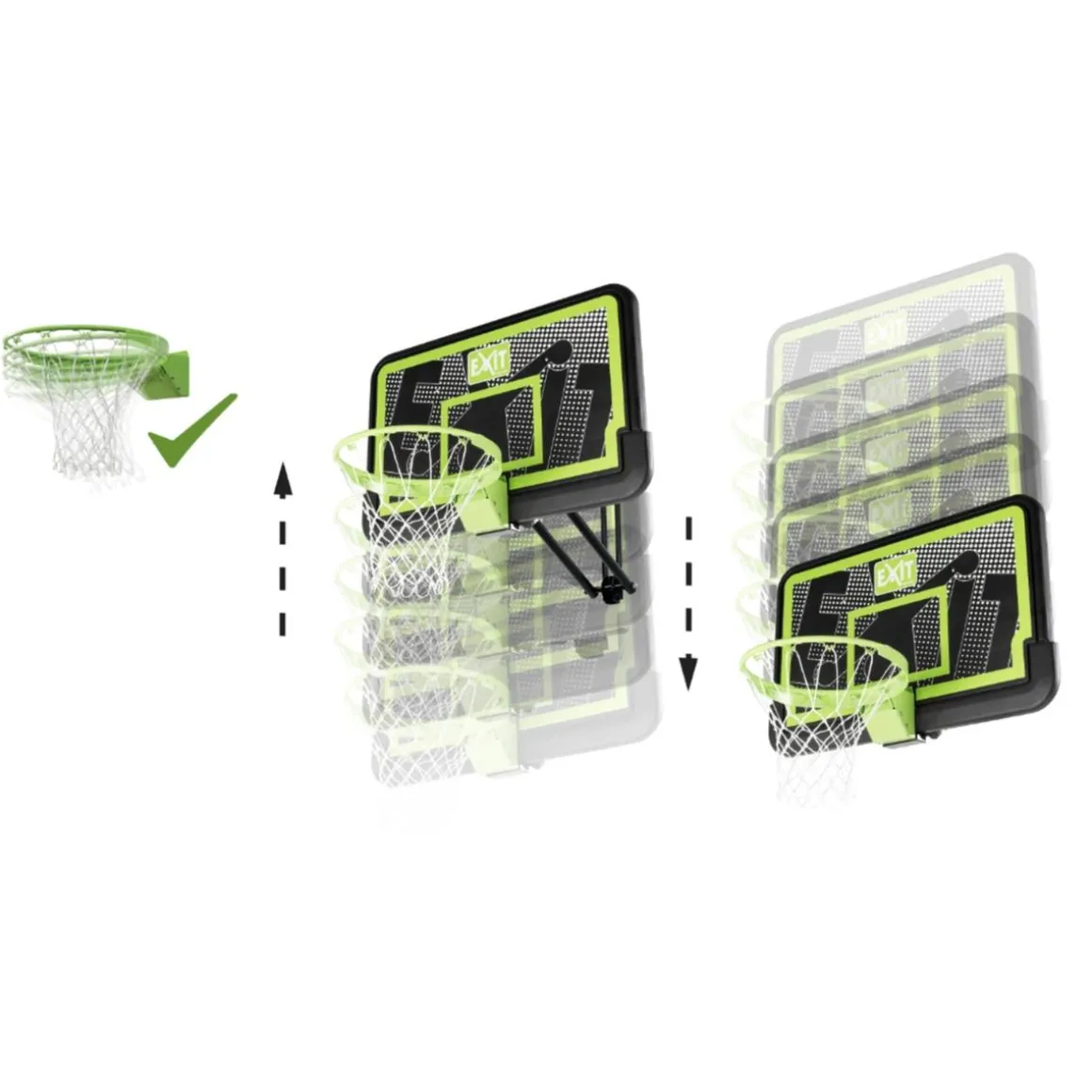 Exit - Tablero de baloncesto Galaxy para pared con aro para mates