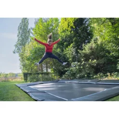 Exit - Trampolín deportivo de suelo Dynamic 305 x 519 cm negro