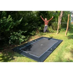 Exit - Trampolín deportivo de suelo Dynamic 305 x 519 cm negro