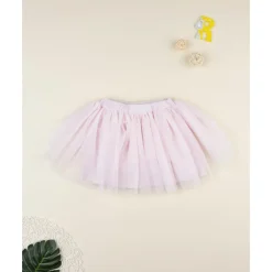 Falda de tul rosa niña