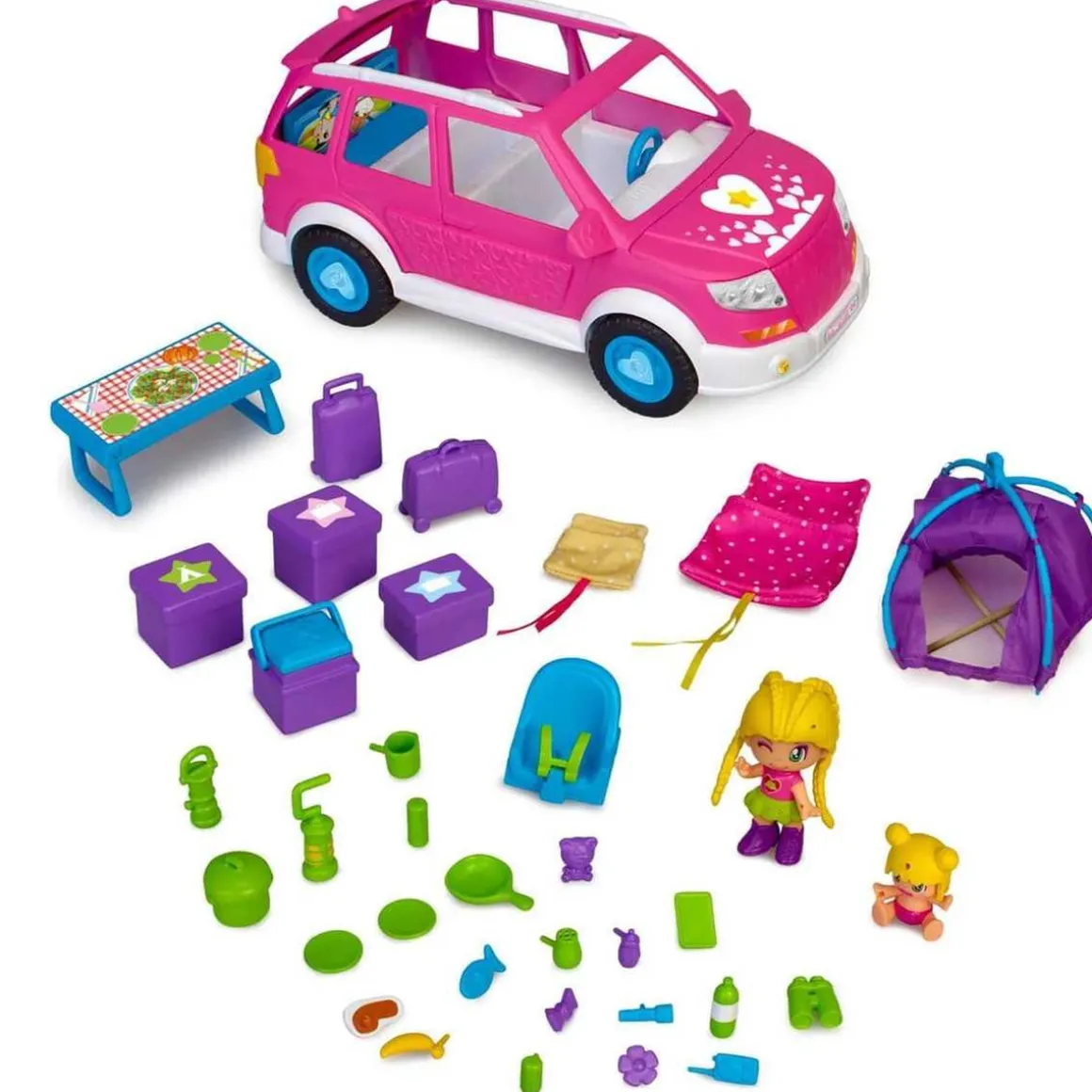 Famosa - Coche de camping Pinypon (Varios modelos) ㅤ