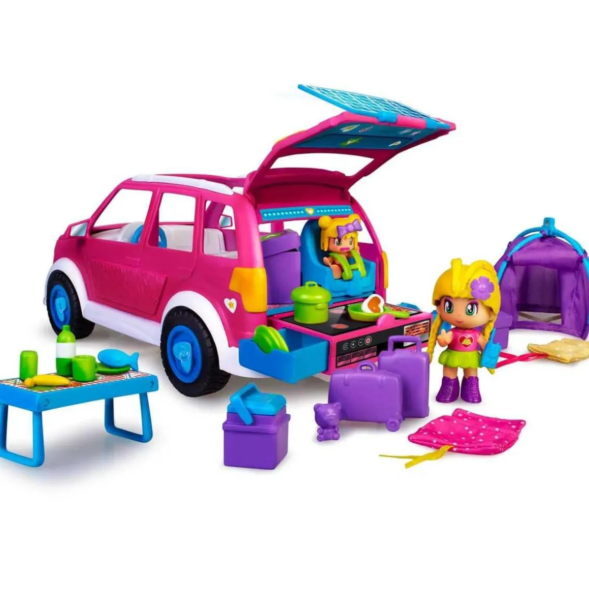 Famosa - Coche de camping Pinypon (Varios modelos) ㅤ
