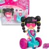 Famosa - Set de Juguete: Mini Figura Pop&Swap con Vehículo y Accesorios Flúor
