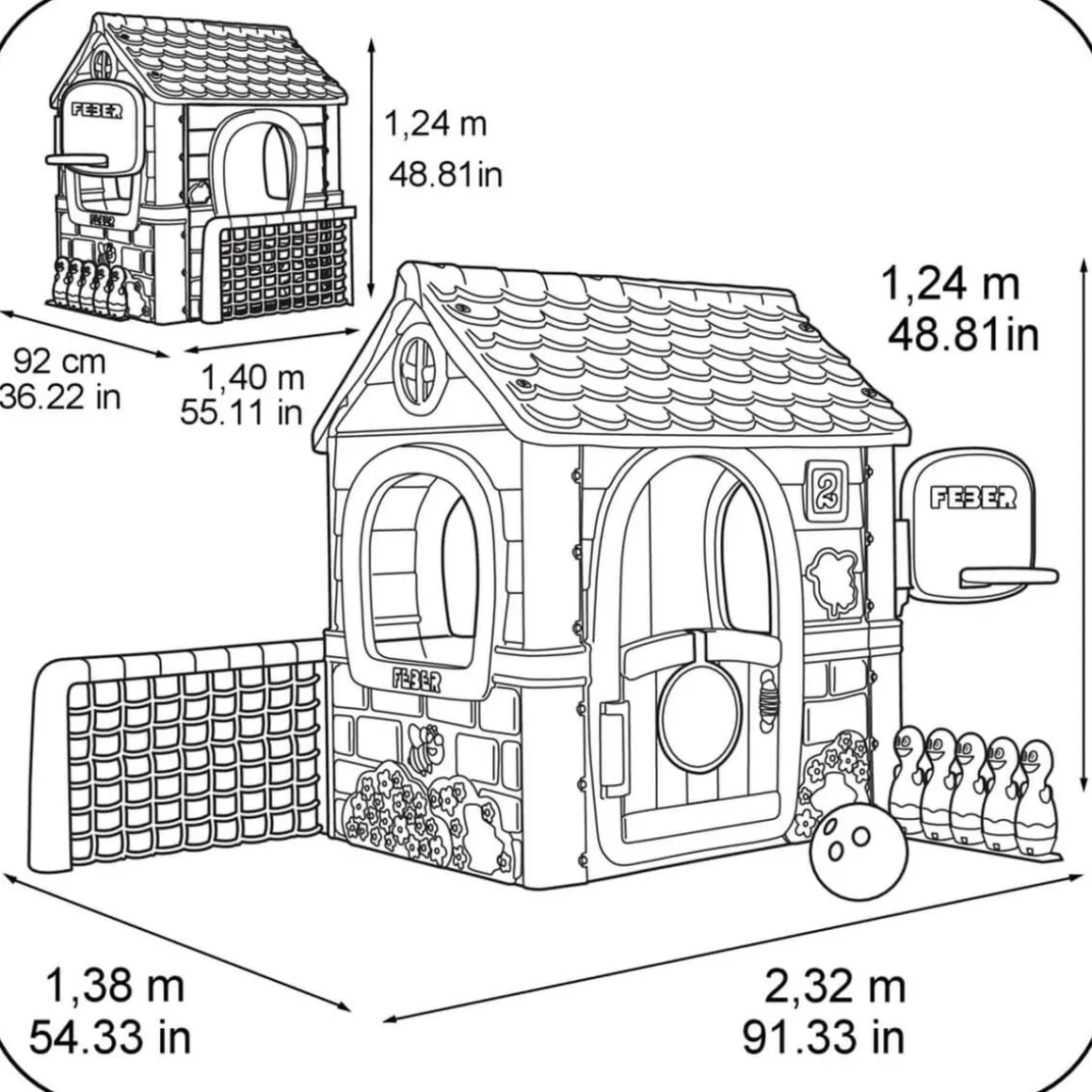 Feber - Casa multiactividades 6 en 1
