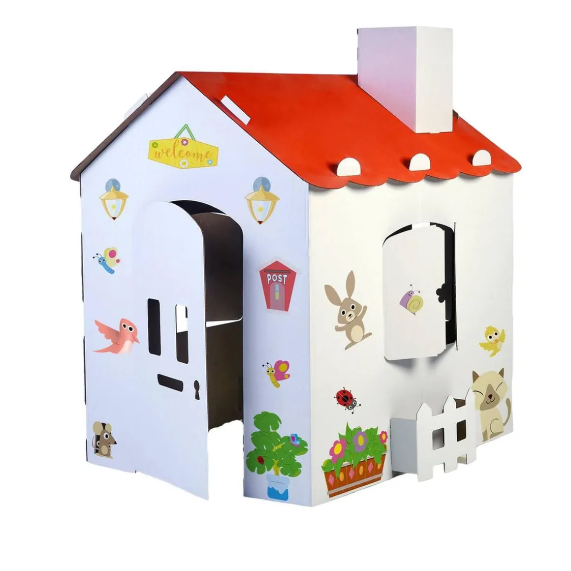 Feber - Casita de cartón con pegatinas