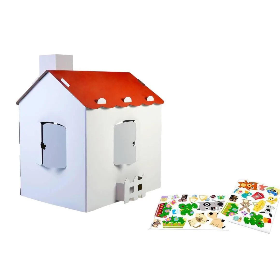 Feber - Casita de cartón con pegatinas