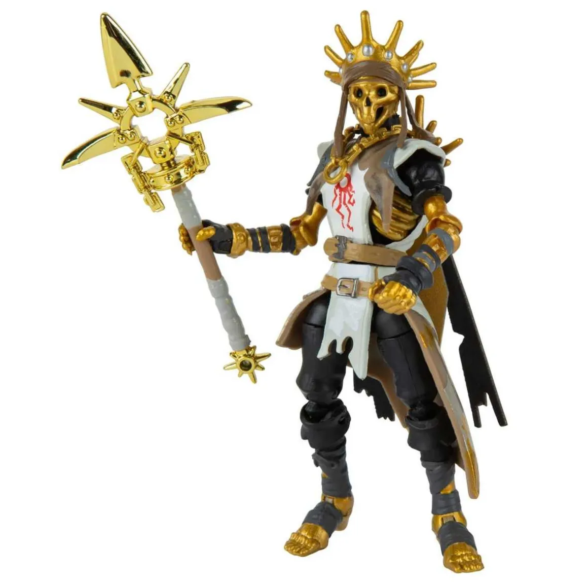 Fortnite - Figura articulada Fortnite Oro Grado maestre 10cm con accesorios ㅤ