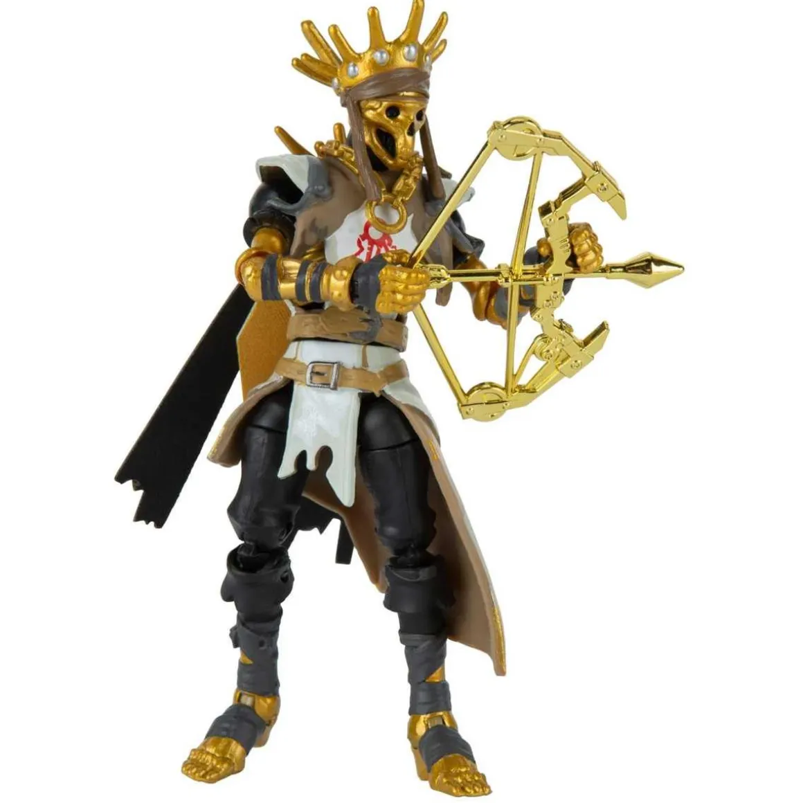 Fortnite - Figura articulada Fortnite Oro Grado maestre 10cm con accesorios ㅤ