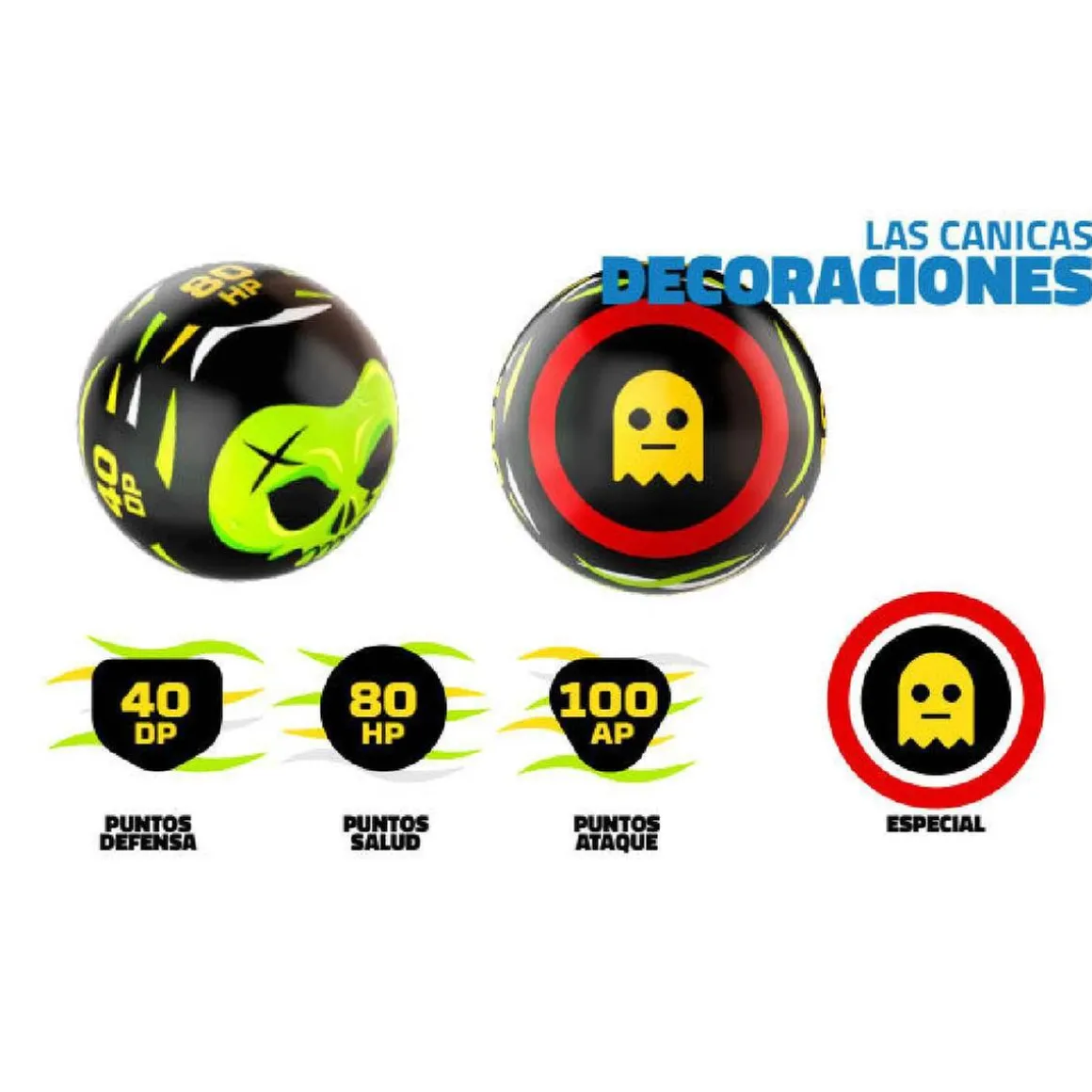 Freak Marbles - Set 3 canicas (varios modelos)