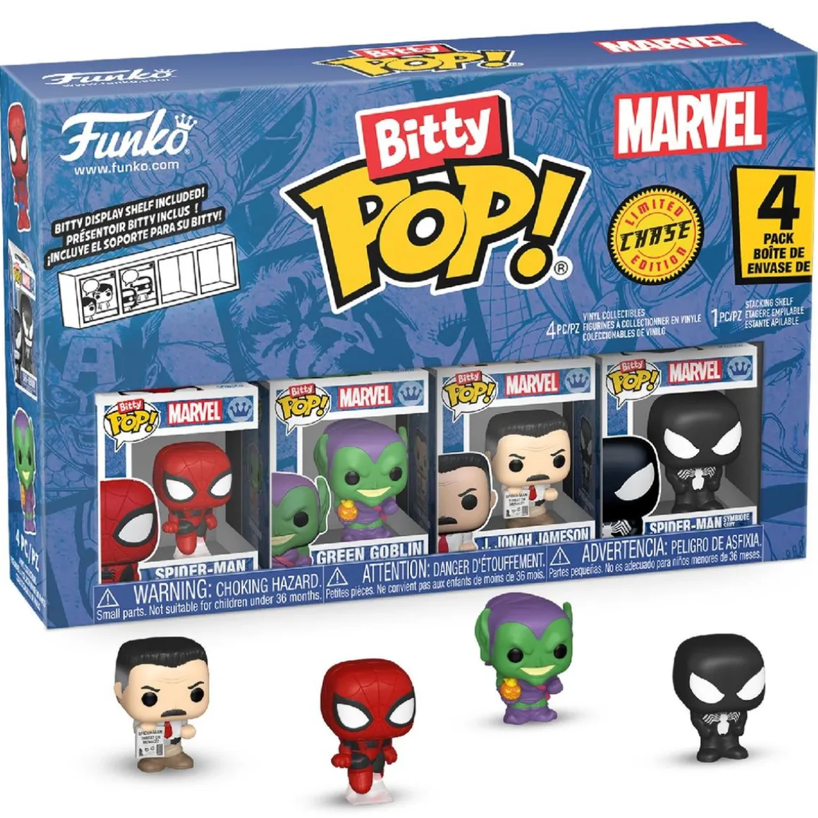 Funko Bitty Pop! - Spider-man - Pack de 4 Figuras (Varios Modelos)