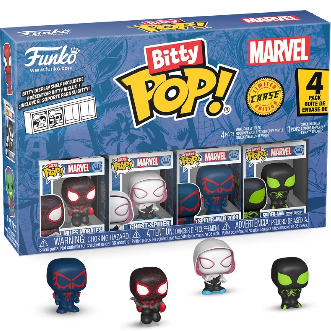 Funko Bitty Pop! - Spider-man - Pack de 4 Figuras (Varios Modelos)