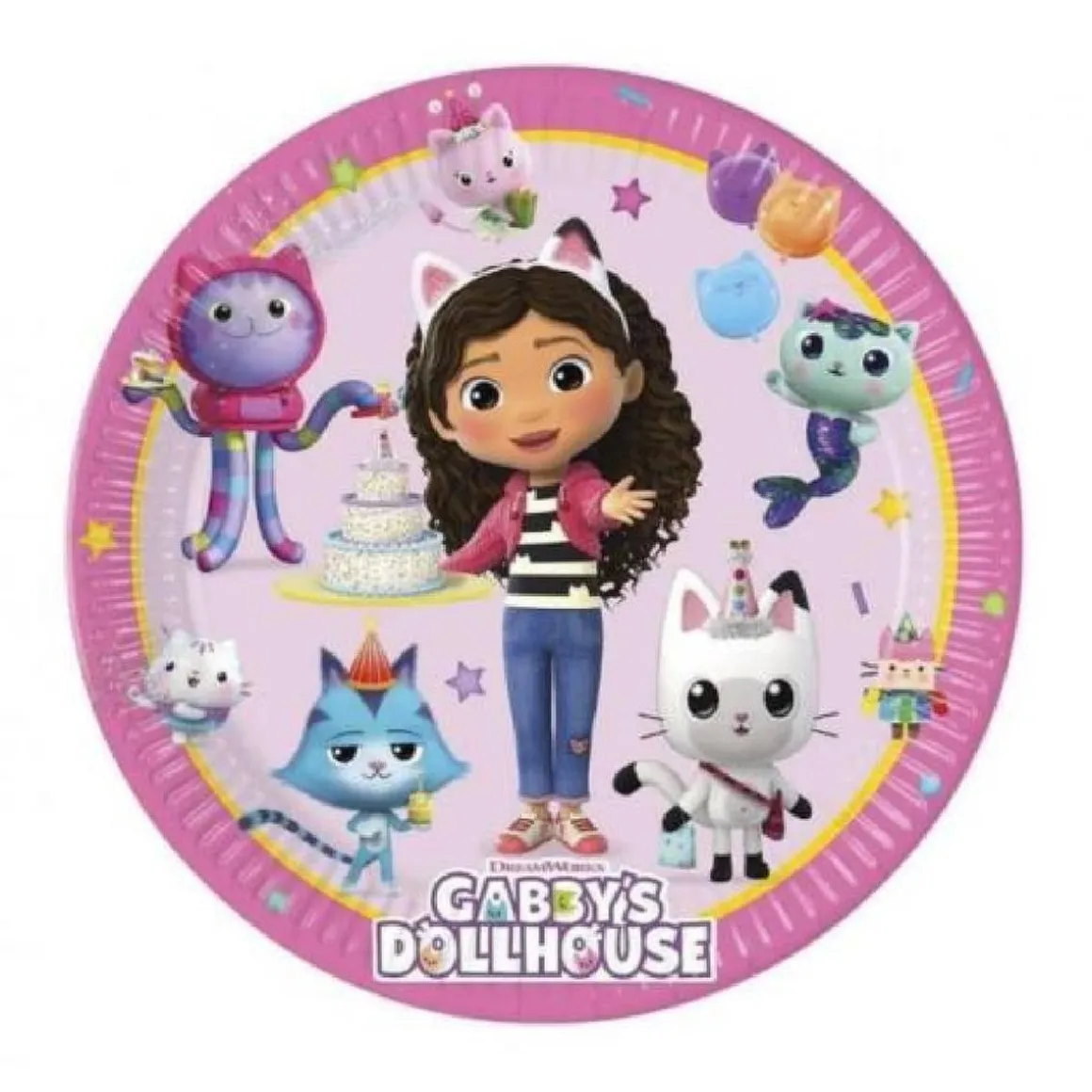 Gabby's Dollhouse - 8 Platos 20 cm