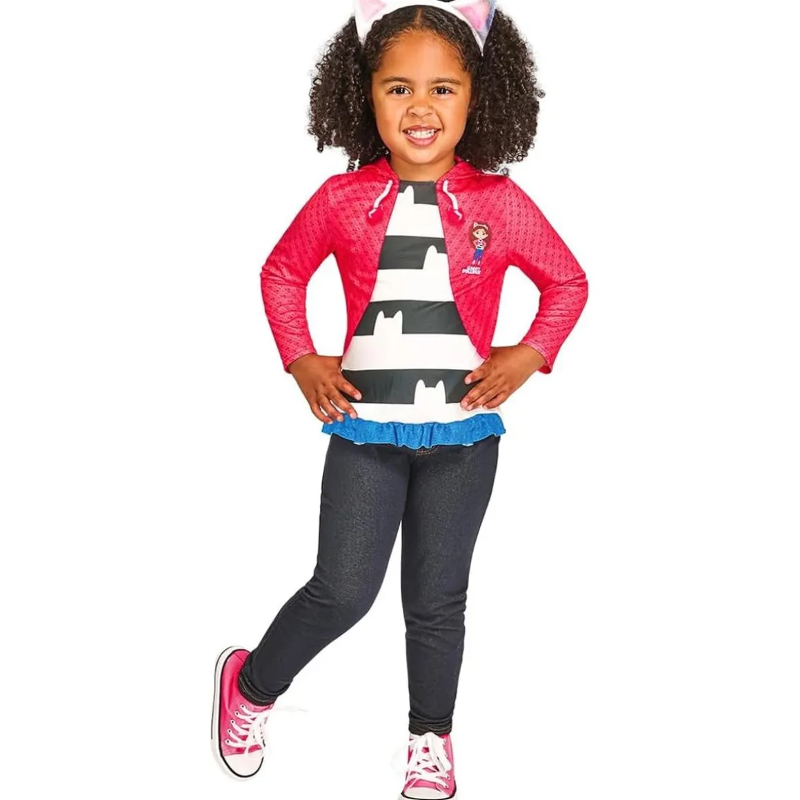 Gabby's Dollhouse - Conjunto camiseta efecto chaqueta y diadema 3-4 años