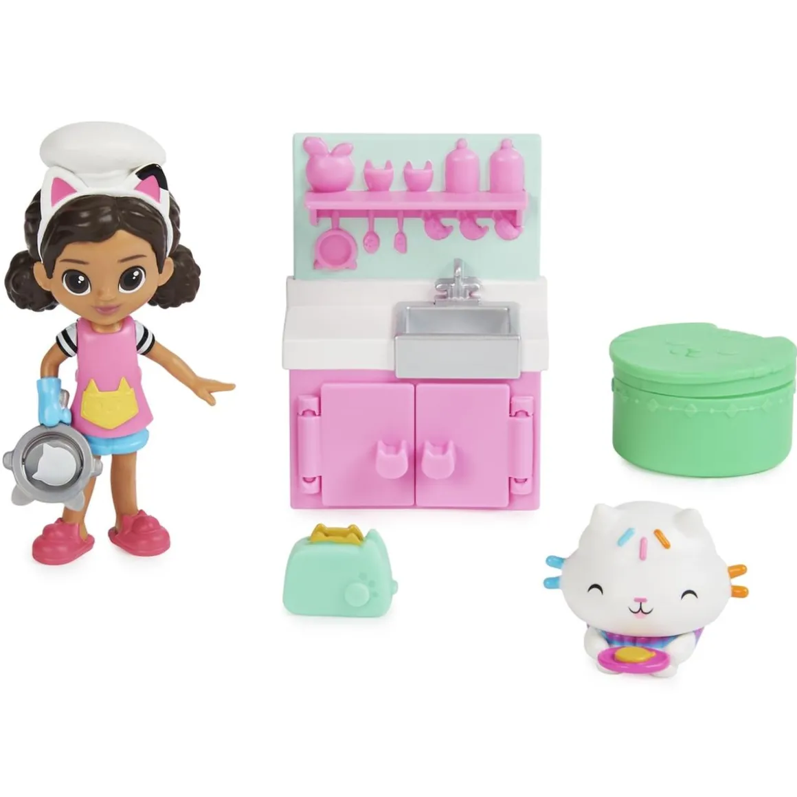 Gabby's Dollhouse - Set de almuerzo y comida de Gabby