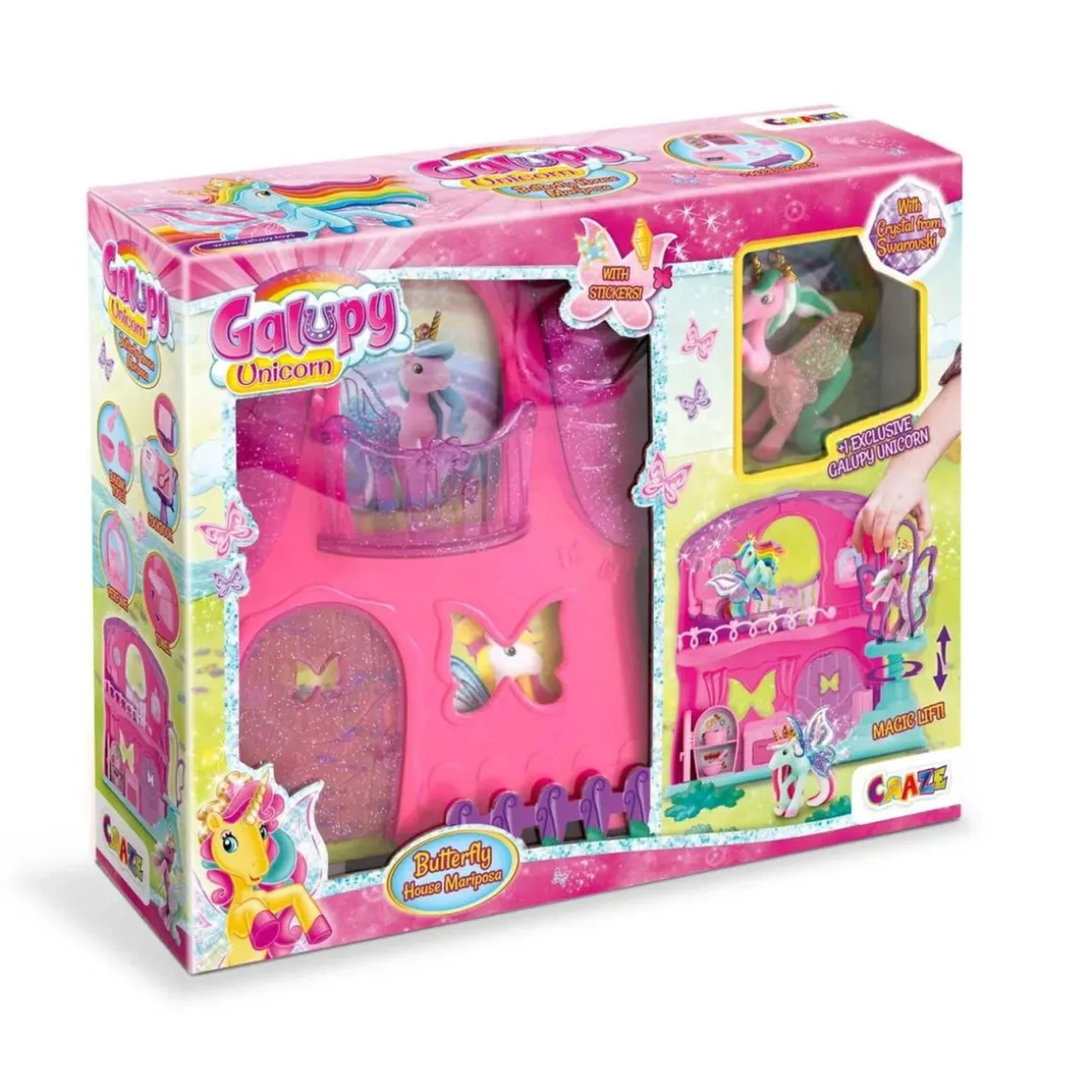 Galupy unicorn mariposa house