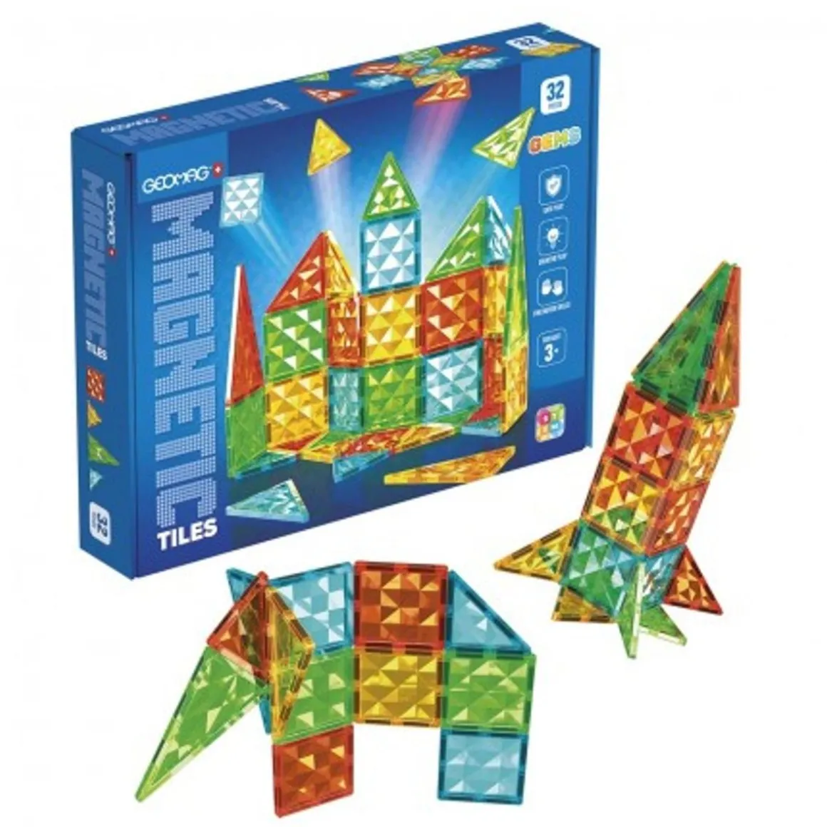 Geomag - Magnetic Tiles Gems 32